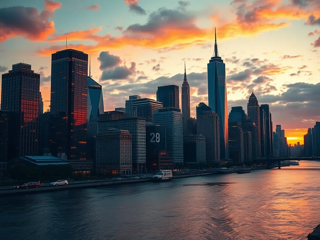 A vibrant cityscape of New York City, showcasing iconic buildings and bustling streets, symbolizing Building It Together PM's extensive coverage in the five boroughs.